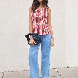 Donated: Women's Bow Tie Striped Tank 
Donating 5/7